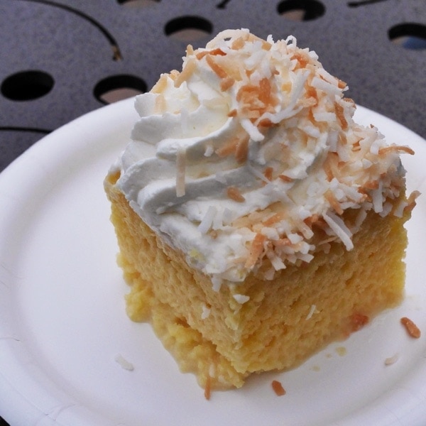 Coconut Tres Leches Cake // Epcot Flower & Garden Festival