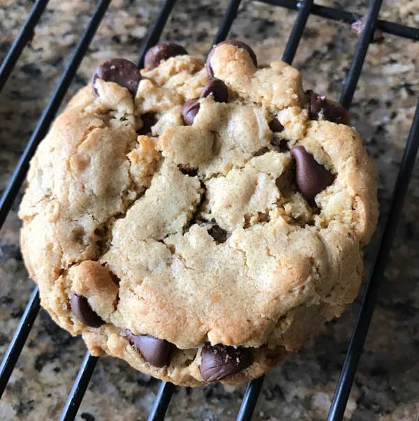 Vegan Oatmeal Peanut Butter Chocolate Chip Cookies